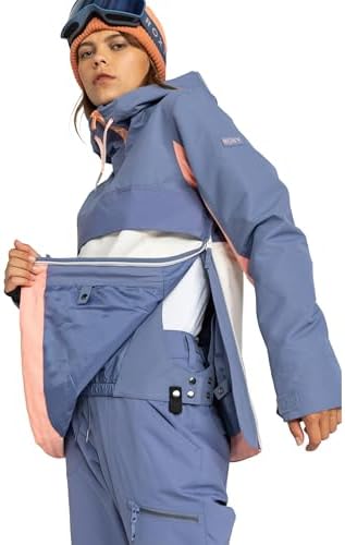 Roxy Women's Shelter Snowboard Jacket – 10k Waterproof Insulated Ski Jacket, Pfas-free, Hydrosmart Collar