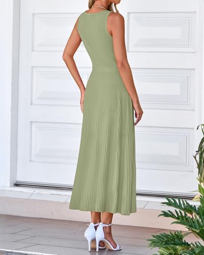 BTFBM Women Midi Bodycon Tank Dress