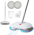 Cordless Electric Spin Mop - Power Mop with 2 Floor Scrubber Pads & Automatic Cleaning Bucket Suitable for Wooden, Marble, Tile, Hardwood Floor