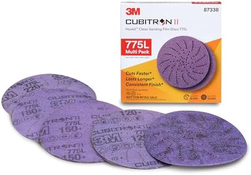 3M Xtract Cubitron II Film Disc, 775L, 87338, Multi-Grade 80+, 220+ 3MIL
