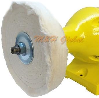 HD 8" Long Shaft Benchtop Buffer Polisher Grinder 1 HP 800 W 3450 RPM Top Bench