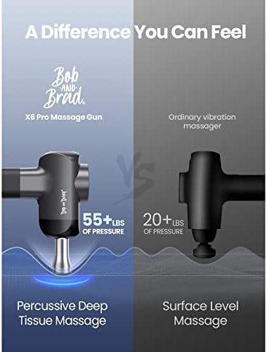 BOB AND BRAD X6 Pro Massage Gun Deep Tissue Percussion with Metal Head