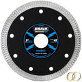 CRALY 5 Inch Super Thin Diamond Blade, 7/8 in Arbor, 5'' Diamond Tile Blade for Angle Grinder & Tile Saw, Diamond Cutting Wheel for Cutting Ceramic, Tile, Marble, Granite, Brick, Porcelain