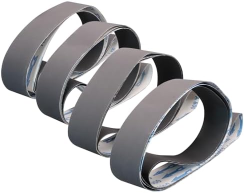 2 x 72 Inch Silicon Carbide Sanding Belts, 8 Pack