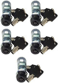 5/8" Tubular Cam Locks (90° Black, 5-Pack) RV Toolbox Cabinet Replacement