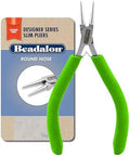 Beadalon Designer Series Slim Pliers - Round Nose, Lime Green