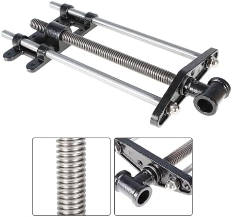 kimllier 10 Inch Woodworking Bench Vise Heavy Duty Steel Front Bench Table Vise with Mounting Screws Durable Woodworking Vise Fit for Home