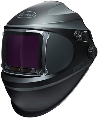 Eastwood W9400 Wide View MIG TIG Weld Welding Helmet | True Color Lens | DIN 4-15 Shade Adjustment | Ultra-Fast Auto-Darkening