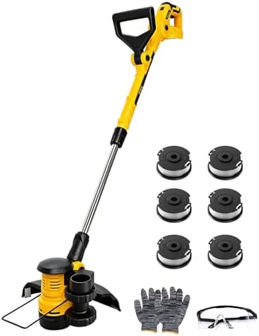 2 in 1 Cordless String Trimmer for DeWalt 20V Battery,Weed Eater & Wacker
