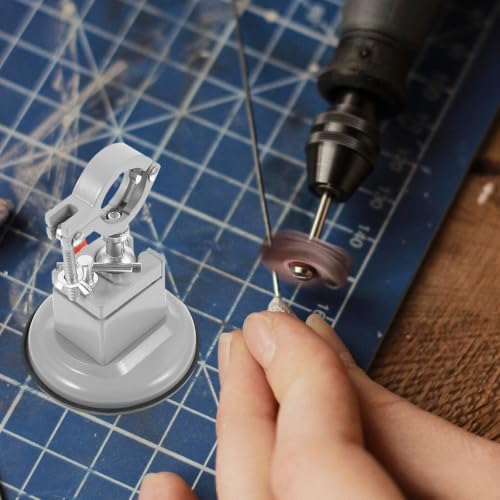 Garneck Clamp on Bench Vise with 360-degree Rotation and Secure Grip, Metal Tool Table Vise for Woodworking and DIY Craft Making, Portable Workholding Device for Home and Workshop Use