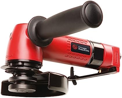 Chicago Pneumatic CP9122BR - Air Grinder Tool, Welder, Woodworking, Automotive Car Detailing, Stainless Steel Polisher, Heavy Duty, Right Angle Grinder, 4.5 Inch (115 mm), 0.8 HP / 600 W - 12000 RPM