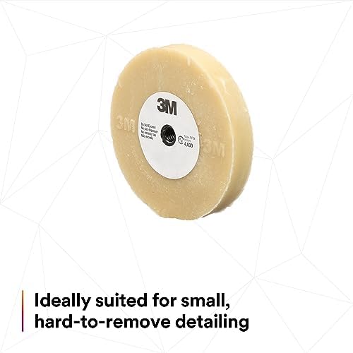 3M Stripe Off Wheel Adhesive Remover – Eraser Wheel – Removes Decals, Stripes, Vinyl, Tapes and Graphics 4” Diameter x 5/8” Thick 07499 (Pack of 5)