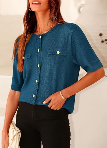PRETTYGARDEN Women's Summer Casual Button Down Shirts