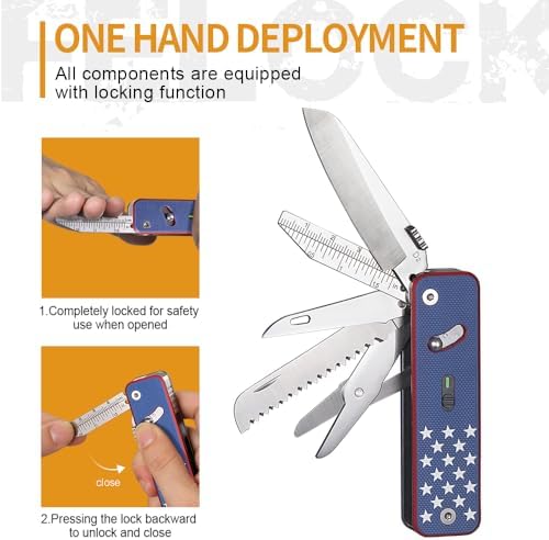 ROXON S503G Flex Companion Tool Modular Design Pocket Tool (US Flag)