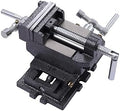 3-Inch Cross Slide Vise Drill Press Milling Vise, 3" Jaw Width, X-Y Compound Vise 2 Way Heavy Duty Bench Mount Clamp Machine Vice Holder Clamping Tool Workholding Milling Device
