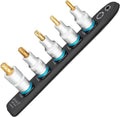 HAZET 992T-SR/5 Smart Rail with Magnetic Base, 5 Slots, Drive: Square 12.5 mm (1/2 Inch), Output: Internal Torx Profile, Plastic Socket Strip for Socket Spanner
