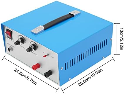 390W Electric Spot Welder, 80A Handheld Adjustable Spot Welder Portable Welding Kit with Tungsten Electrode Needle & Welding Torch Foot Pedal Modes 0.1–1.02 mm for Jewelry Repair and Making