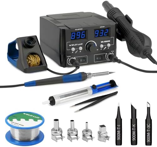820W Digital Soldering Station Kit 2 In 1 Hot Air Rework Station