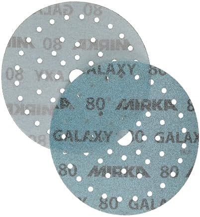 Mirka Galaxy Multifit Sandpaper 6 inch Grit 80 50 Discs