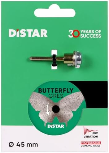 Butterfly 2" Diamond Tile Cutting Wheel for Dremel & Rotary Tools – 0.6mm Solid Diamond Layer, Ultra-Thin 1.2mm Wet Cut Disc for Porcelain, Ceramic & Mosaic | Low Chipping