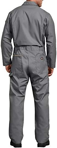 Dickies Men’s Deluxe Long Sleeve Coveralls – 7.5 oz Twill Mechanic Jumpsuit with Zipper Front Industrial Uniform Fit