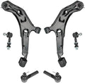 TRQ Front Steering & Suspension Kit Control Arm with Ball Joint Sway Bar