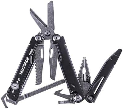 NEXTORCH PIONEER 14-IN-1 Multi-tools Full-Size,Versatile Multi-tool Set with Scissors Needle Nose Pliers Pocket Clip Multi-tool