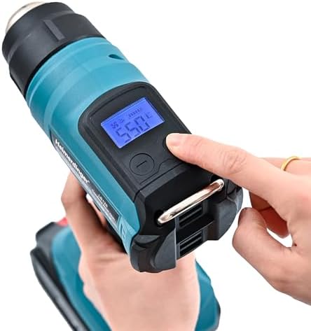 Cordless Heat Gun for Makita 18V Battery, Digital Display, 1202°F
