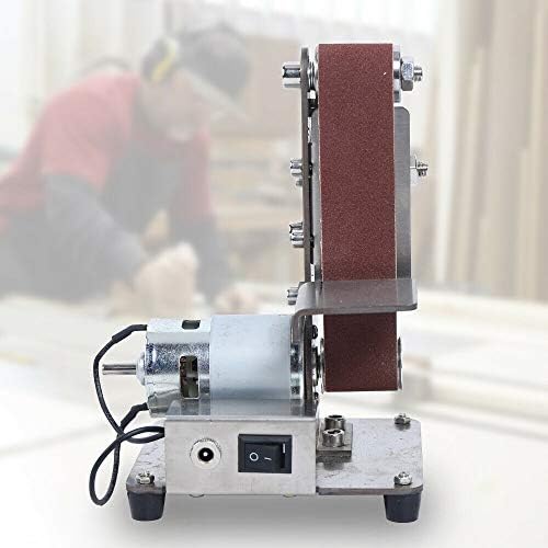 Mini Electric Belt Sander DIY Polishing Grinder Sharpener Machine Ac 110V 100W 775/895 Spindle Motor (775 Motor)