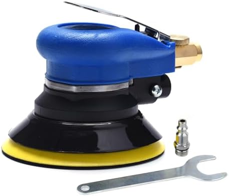 Air Random Obrital Sander 5" Dual Action Palm Sander, Hook and Loop Air Powered and Swirl Free. (5" da sander)