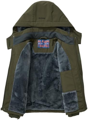 Boys' Waterproof Winter Ski Jacket Removable Hood Snow Coat