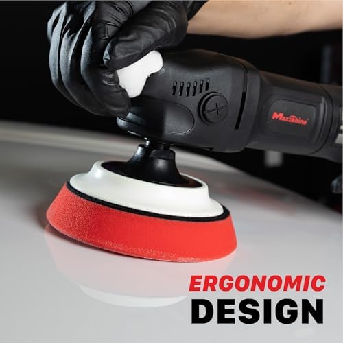 Maxshine M1000 Rotary Polisher – 1000W Car Buffer with 5” Backing Plate, 5/8” Thread & 6-Speed Control – Auto Detailing Tool for Cars, Trucks, SUVs & Boats, Paint Correction & Swirl Removal
