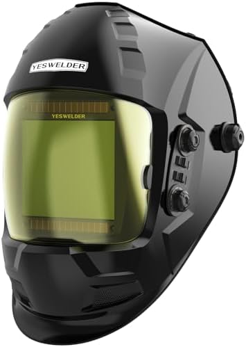 YESWELDER Auto-Darkening Welding Helmet, 3.94 x 3.66 in True Color View