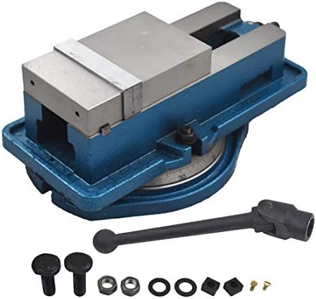 WFLNHB 4 x 4.56" Accuracy Mill Vise 360 Degree Swiveling Base Replacement for Milling Shaping and Drilling Machines