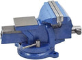 kimllier 5 Inch Heavy Duty Bench Vise with Anvil 360 Degree Swivel Locking Base Bench Clamp, Fit for Clamping Fixing Equipment Home or Industrial