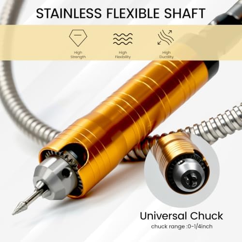1200W Flex Shaft Rotary Tool, 30000RPM Hanging Grinder