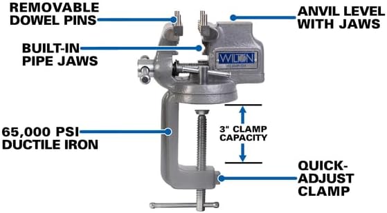Wilton 3" Clamp-On Apprentice Vise (WVA3CO)