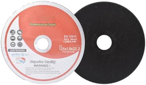 25 Pack 5" x.040 x7/8" Cut-Off Wheel - Metal & Stainless Steel Cutting Discs for Steel, Aluminum, Other Alloys