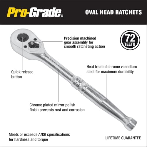 Pro-Grade 12-Piece 3/8-Inch Drive Metric Mechanics Tool Set, 19306 | Dyna Drive Technology Maximizes Torque and Helps Prevent Fastener Rounding