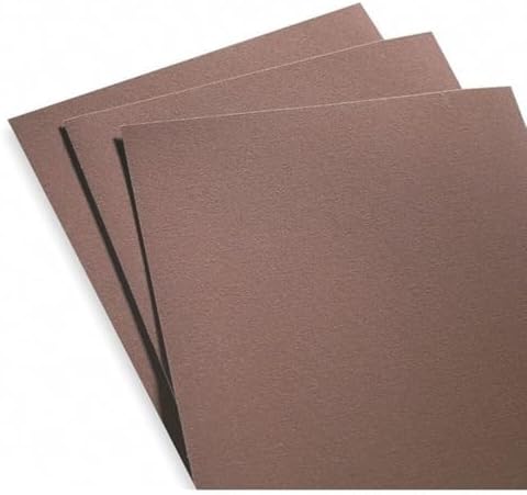 Norton Metalite K225 Abrasive Sheet, Cloth Backing, Aluminum Oxide, Grit P280 (Pack of 50)