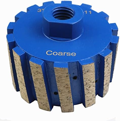 3 Inch Segmented Zero Tolerance Drum Wheel Diamond Grinding Drum Wheels with 5/8''-11 Arbor Drum Profiler for Granite