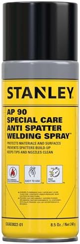 Stanley AP90 Anti Spatter Spray (1x8.5 Oz.) – Heavy Duty Welding Anti-Spatter for Arc, MIG and TIG Tips, Non-Flammable Silicone-Based Spray for Clean & Safe | 8.5 Oz. 1 Pack