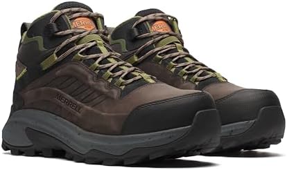 Merrell Mens Dark Taupe Moab Speed 2.0 Mid Composite Toe WPSR Hiker