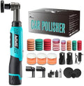 AUTIWOZ WS01 Cordless Mini Buffer Polisher, 1/2/3 Inch Micro Buffer Polisher, 6 Speeds 2Pcs 2000mAh Orbital/Rotary Mini Polisher for Polishing, Sanding and Cleaning, Mini Buffer Machine Sets