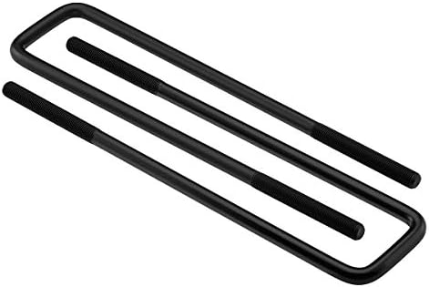 Supreme Suspensions - 4X Heavy-Duty Square Bend U-Bolts for Lifted Applications => 13" Long x 2.5" Wide x 9/16" Threads