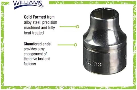 Williams B-610 5/16-Inch Shallow 6 Point Socket