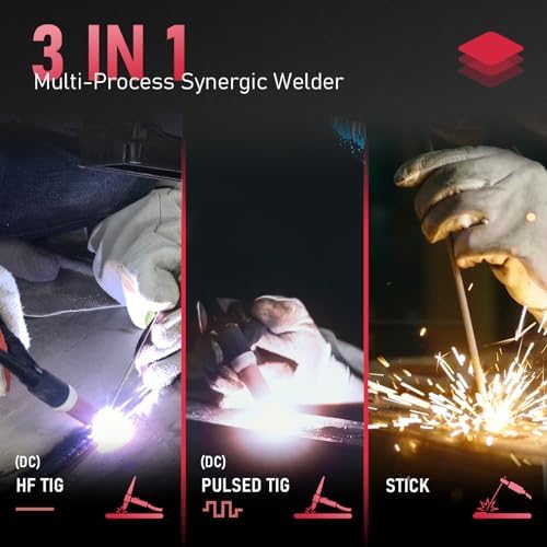 YESWELDER 205A Tig Welder Pulse STICK/DC TIG/PULSE TIG 3 in 1 TIG-205P