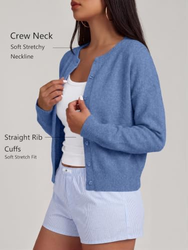 Trendy Queen Cropped Cardigan Sweaters for Women Fall Fashion Clothes 2026