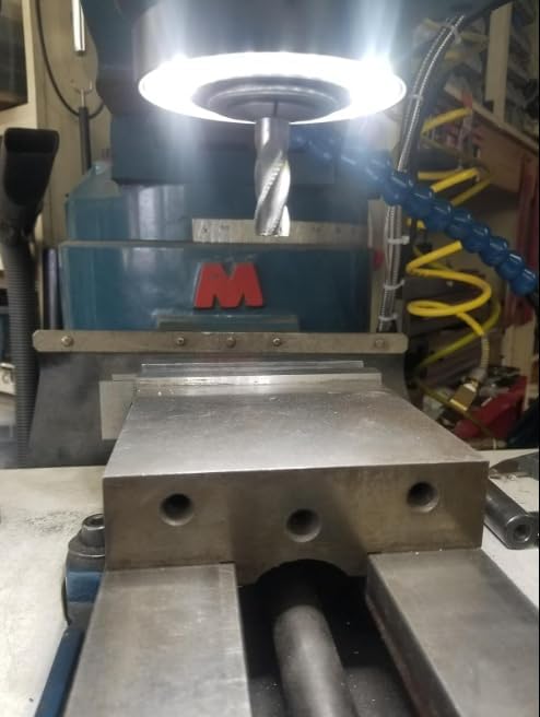 Milling Machine Spindle Light, 50MM Waterproof Ring LED Magnetic Work Light for CNC Milling Machine