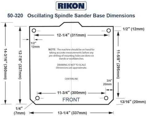 Rikon Benchtop Oscillating Spindle Sander